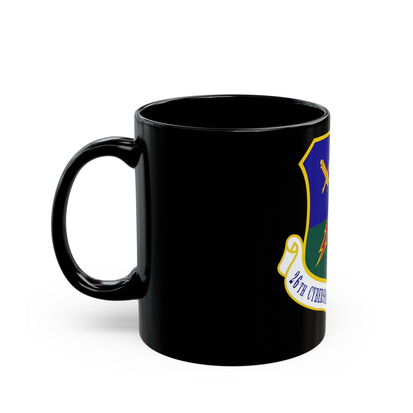 26th Cyberspace Operations Group (U.S. Air Force) Black Coffee Mug-The Sticker Space