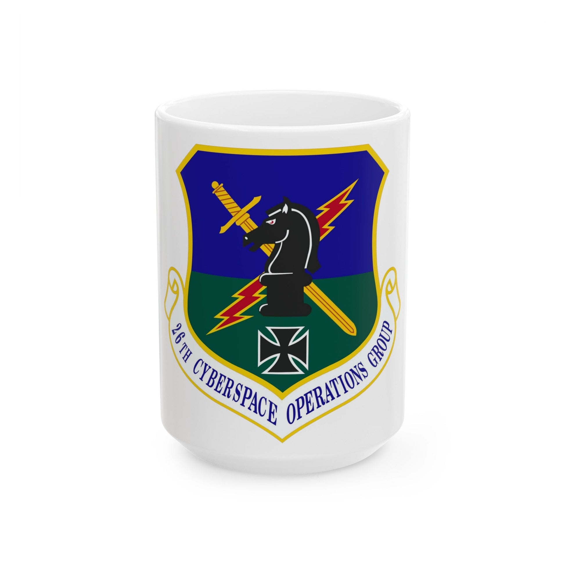 26th Cyberspace Operations Group (U.S. Air Force) White Coffee Mug-15oz-The Sticker Space