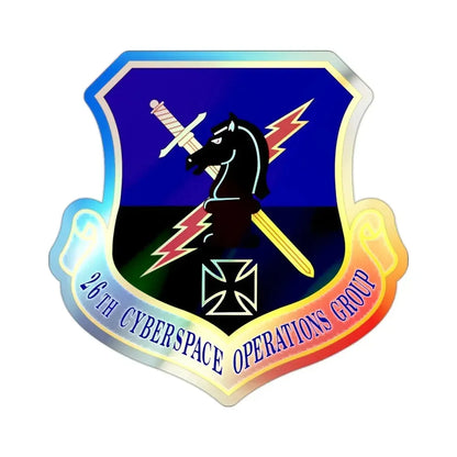 26th Cyberspace Operations Group (U.S. Air Force) Holographic STICKER Die-Cut Vinyl Decal - The Sticker Space