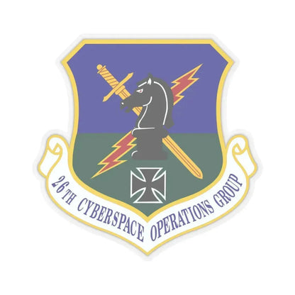 26th Cyberspace Operations Group (U.S. Air Force) STICKER Vinyl Kiss-Cut Decal 6 Inch Transparent - The Sticker Space