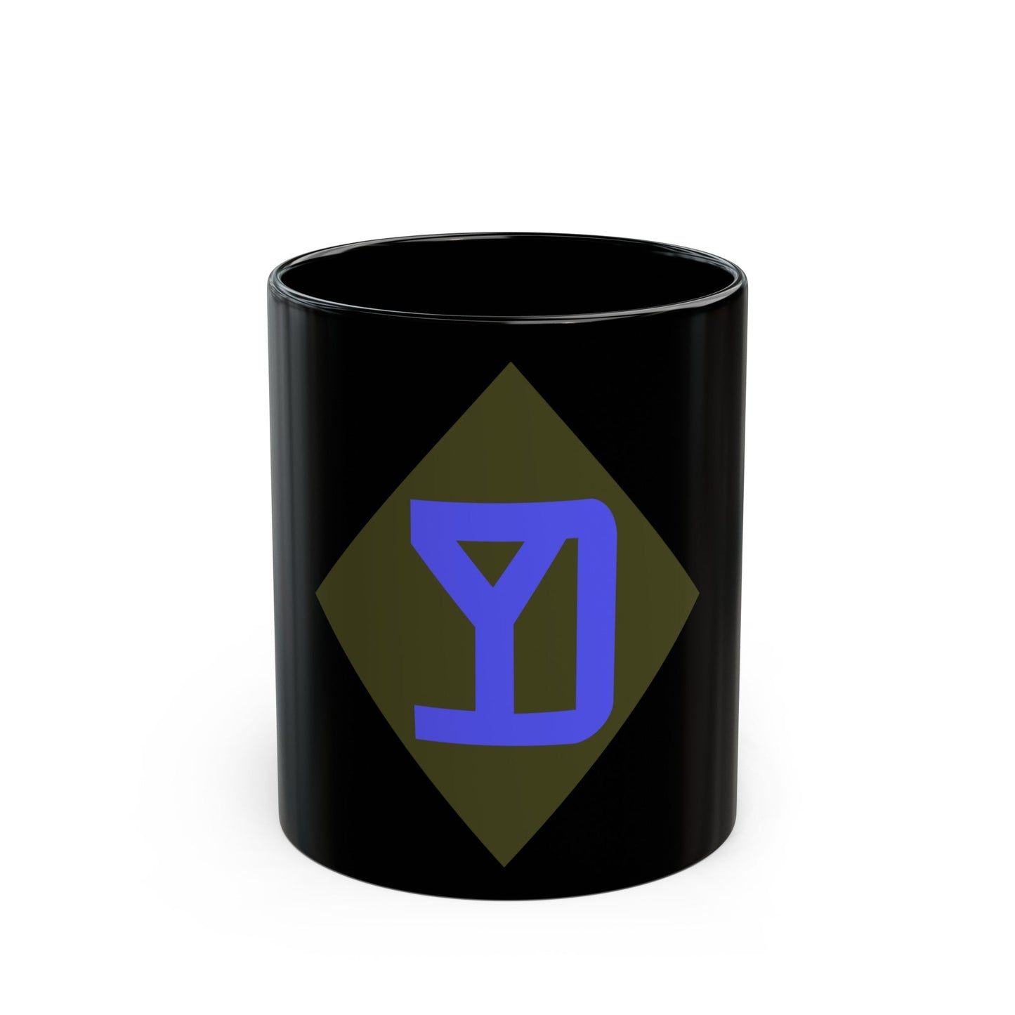 26th Infantry Division (U.S. Army) Black Coffee Mug-11oz-The Sticker Space