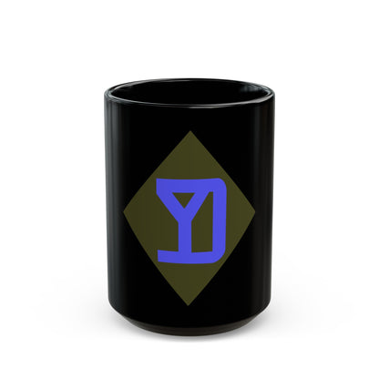 26th Infantry Division (U.S. Army) Black Coffee Mug-15oz-The Sticker Space