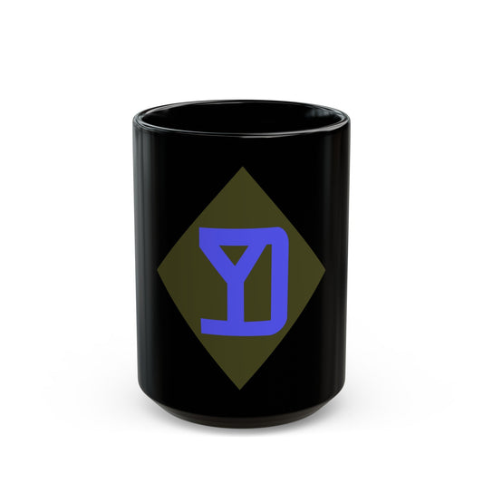 26th Infantry Division (U.S. Army) Black Coffee Mug-15oz-The Sticker Space