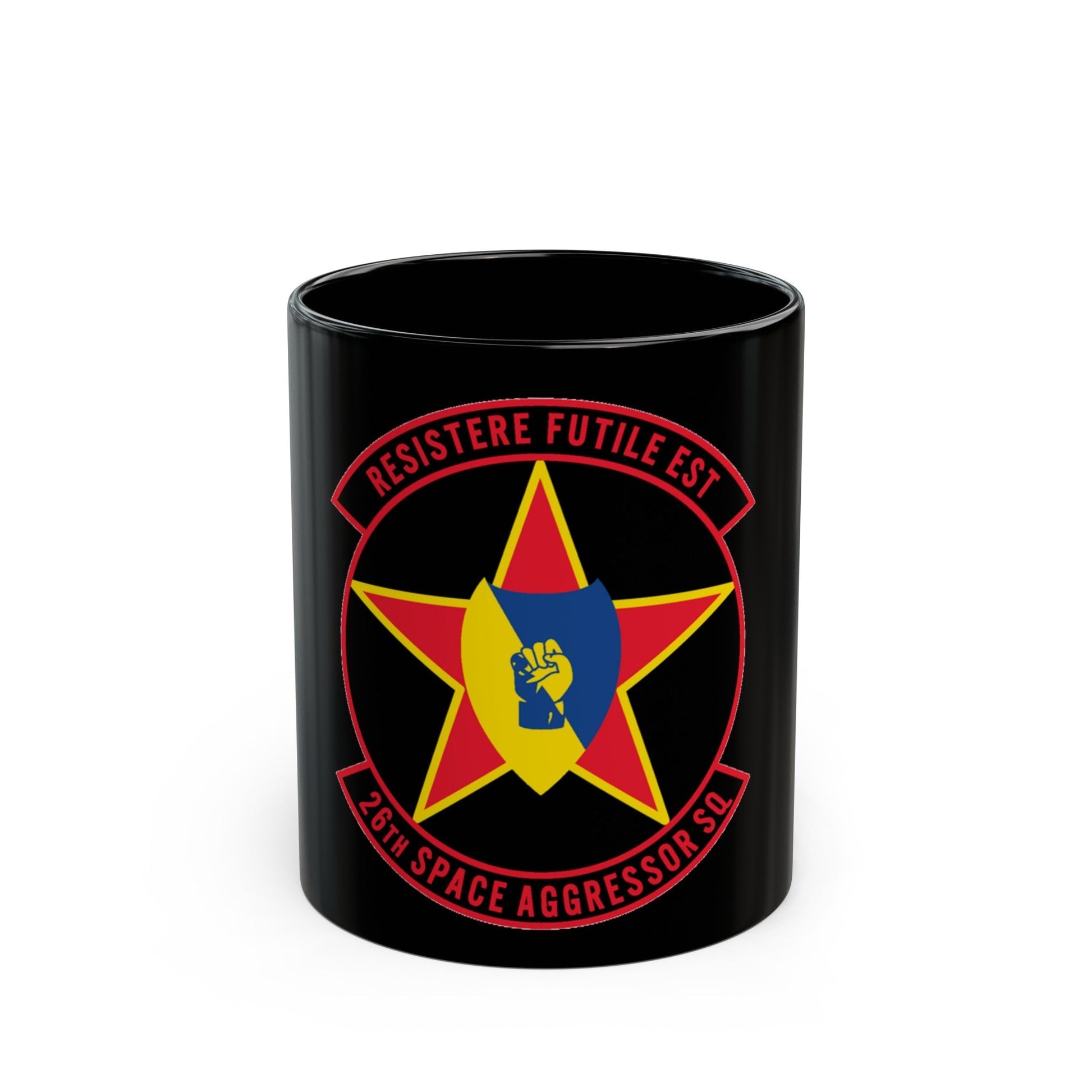 26TH Space Aggressor Sq. v2 (U.S. Air Force) Black Coffee Mug-11oz-The Sticker Space