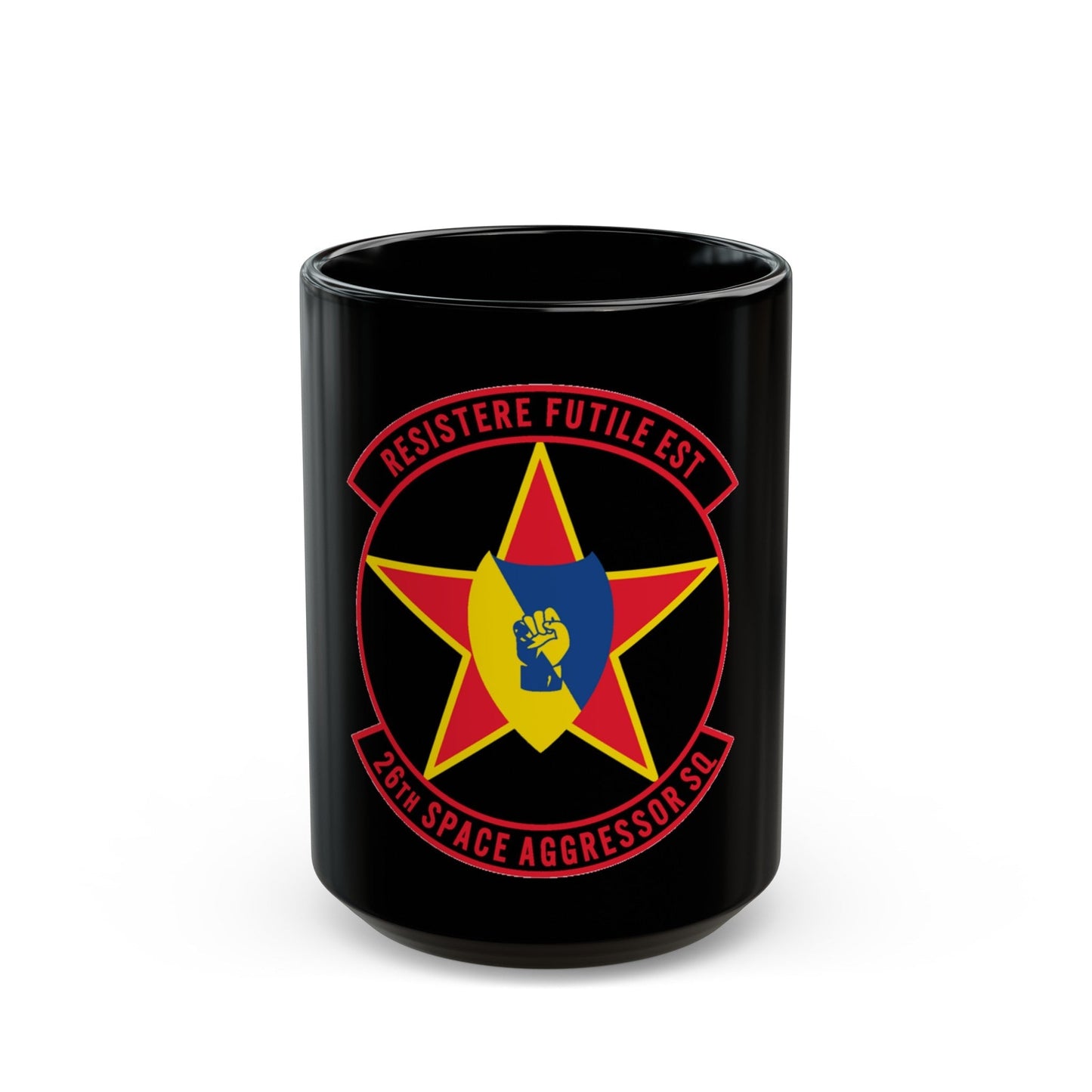 26TH Space Aggressor Sq. v2 (U.S. Air Force) Black Coffee Mug-15oz-The Sticker Space