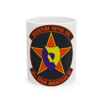26th Space Aggressor Squadron (U.S. Air Force) White Coffee Mug-11oz-The Sticker Space