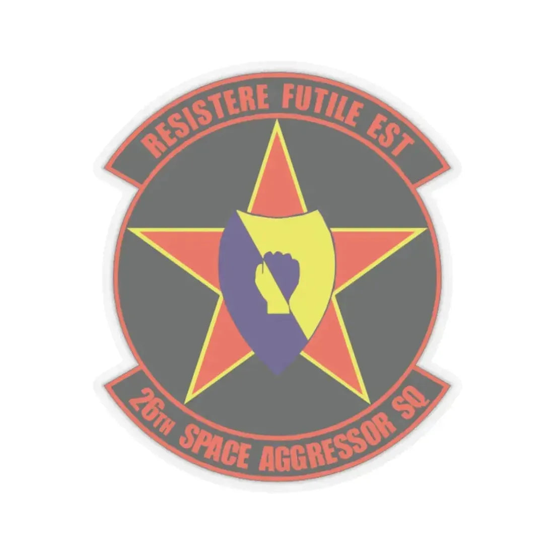26th Space Aggressor Squadron (U.S. Air Force) STICKER Vinyl Kiss-Cut Decal 3 Inch Transparent - The Sticker Space