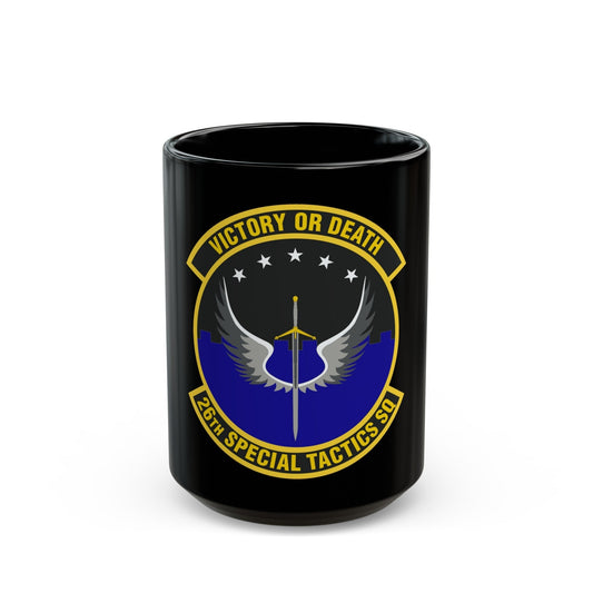 26th Special Tactics Squadron (U.S. Air Force) Black Coffee Mug-15oz-The Sticker Space