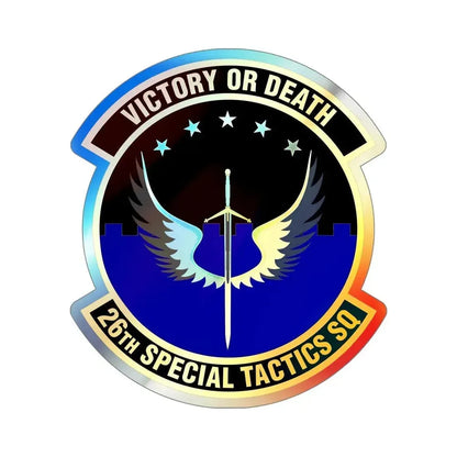 26th Special Tactics Squadron (U.S. Air Force) Holographic STICKER Die-Cut Vinyl Decal 6 Inch Holographic - The Sticker Space