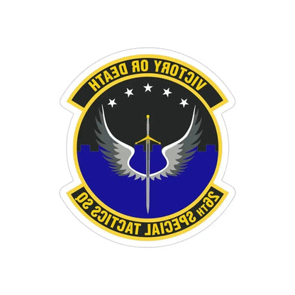 26th Special Tactics Squadron (U.S. Air Force) REVERSE PRINT Transparent Die-Cut STICKER - The Sticker Space