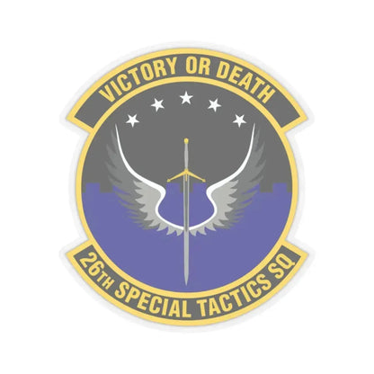 26th Special Tactics Squadron (U.S. Air Force) STICKER Vinyl Kiss-Cut Decal 2 Inch Transparent - The Sticker Space