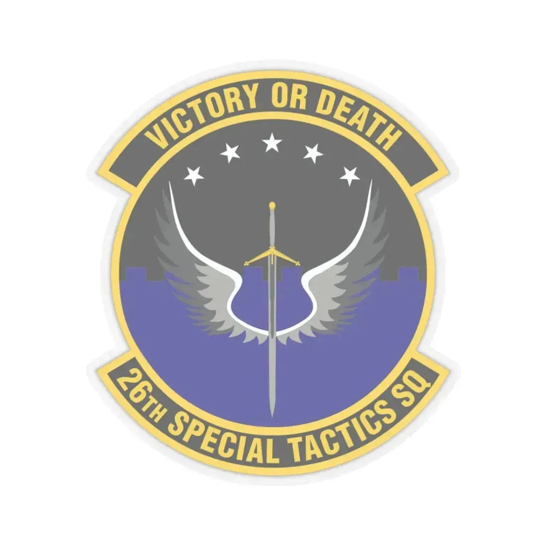 26th Special Tactics Squadron (U.S. Air Force) STICKER Vinyl Kiss-Cut Decal 3 Inch Transparent - The Sticker Space