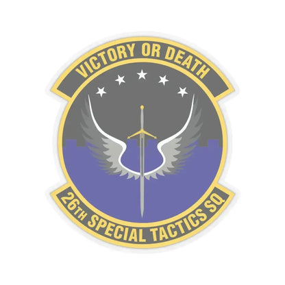 26th Special Tactics Squadron (U.S. Air Force) STICKER Vinyl Kiss-Cut Decal 3 Inch Transparent - The Sticker Space