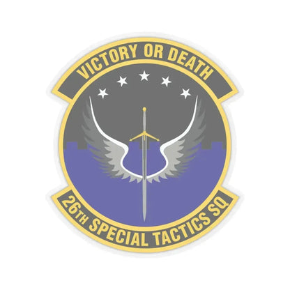 26th Special Tactics Squadron (U.S. Air Force) STICKER Vinyl Kiss-Cut Decal 4 Inch Transparent - The Sticker Space