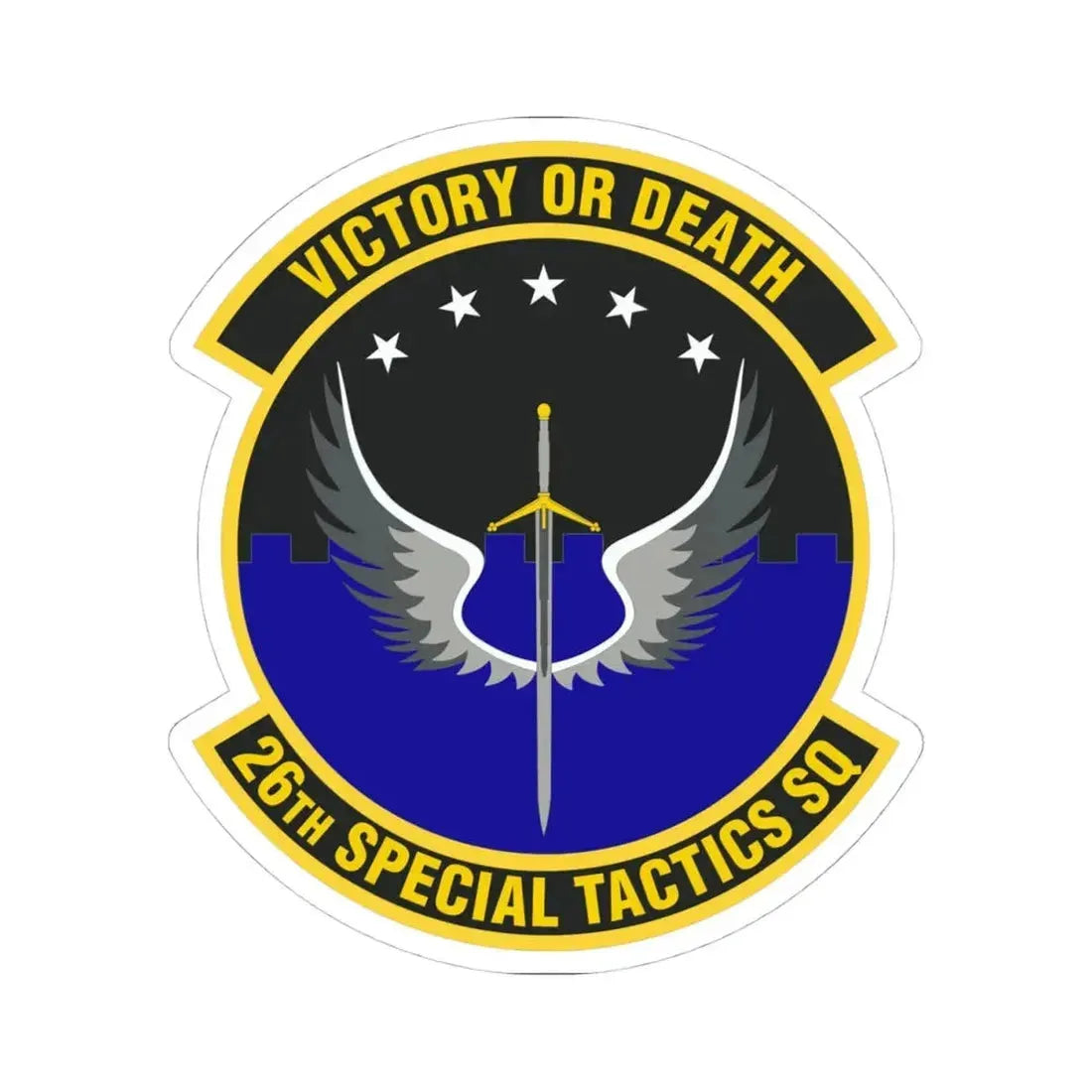 26th Special Tactics Squadron (U.S. Air Force) STICKER Vinyl Kiss-Cut Decal 4 Inch White - The Sticker Space