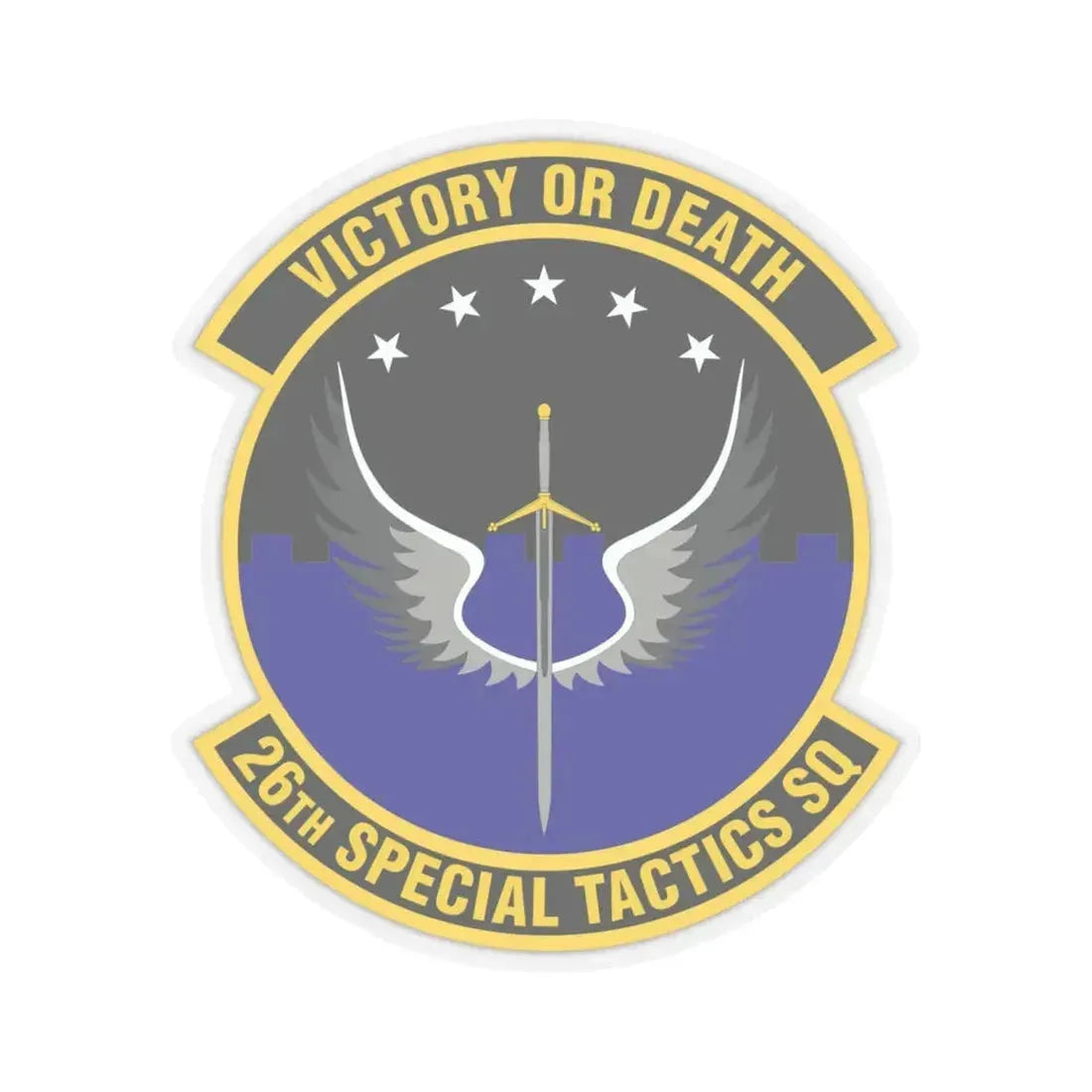 26th Special Tactics Squadron (U.S. Air Force) STICKER Vinyl Kiss-Cut Decal 6 Inch Transparent - The Sticker Space