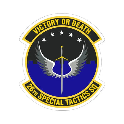 26th Special Tactics Squadron (U.S. Air Force) STICKER Vinyl Kiss-Cut Decal 6 Inch White - The Sticker Space