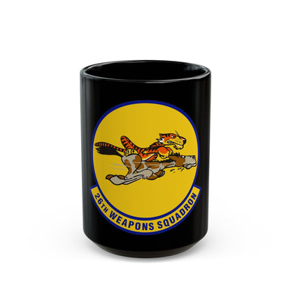 26th Weapons Squadron (U.S. Air Force) Black Coffee Mug-15oz-The Sticker Space