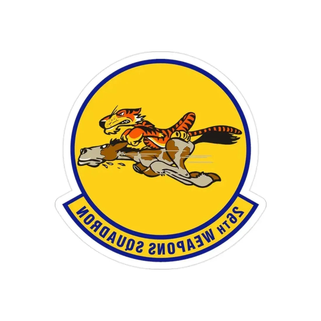 26th Weapons Squadron (U.S. Air Force) REVERSE PRINT Transparent Die-Cut STICKER - The Sticker Space