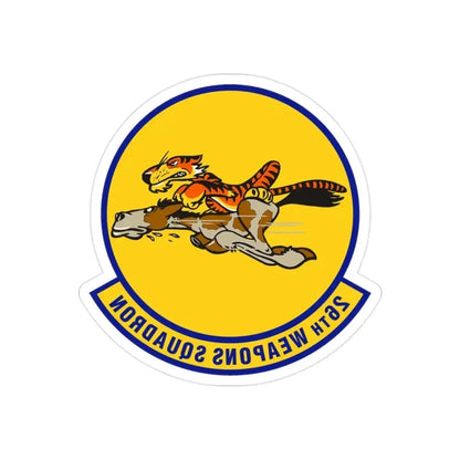 26th Weapons Squadron (U.S. Air Force) REVERSE PRINT Transparent Die-Cut STICKER - The Sticker Space