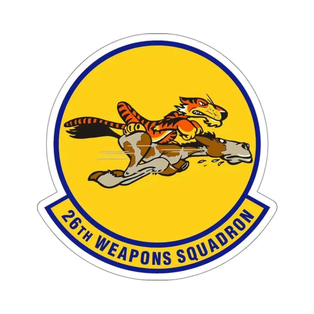 26th Weapons Squadron (U.S. Air Force) STICKER Vinyl Kiss-Cut Decal 3 Inch White - The Sticker Space