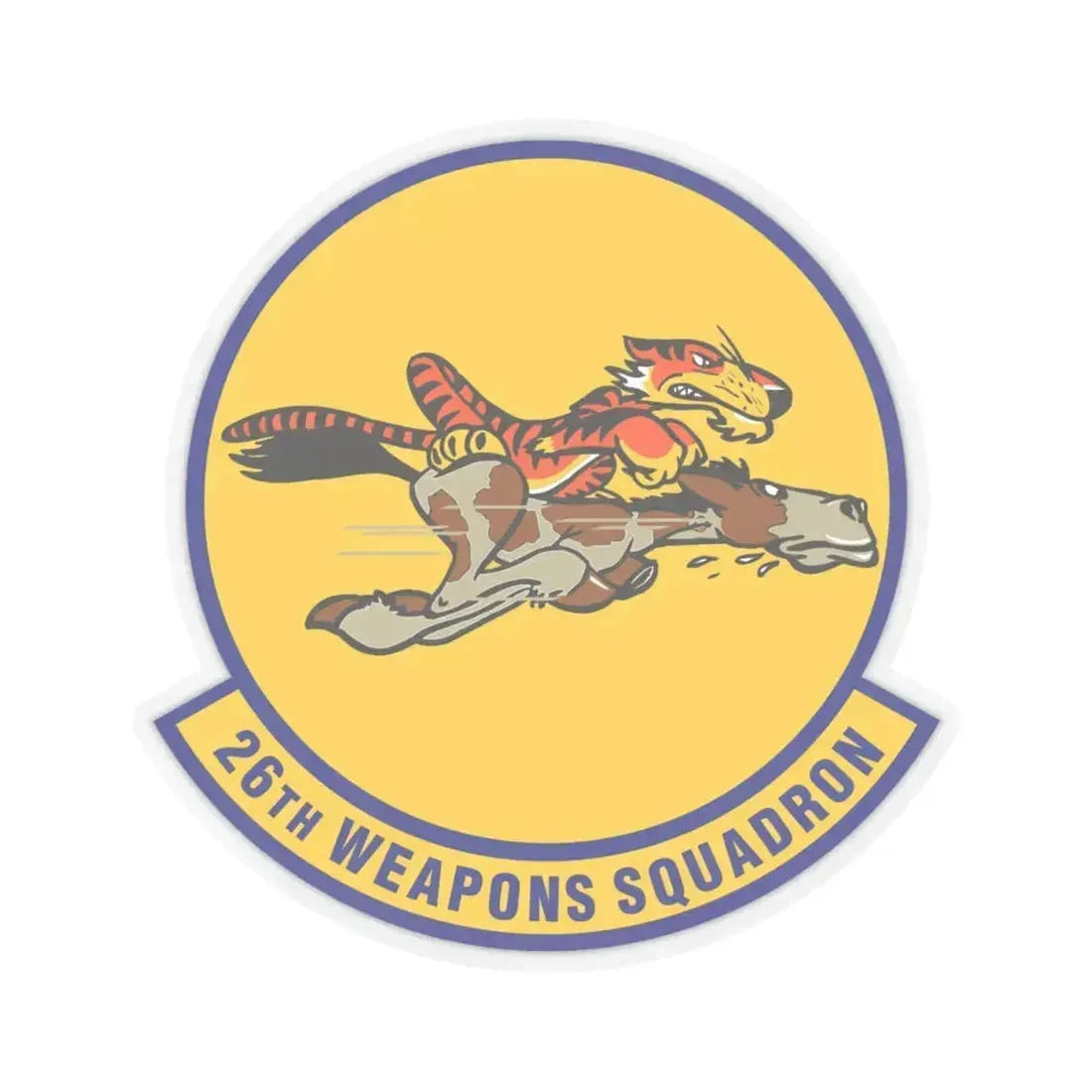 26th Weapons Squadron (U.S. Air Force) STICKER Vinyl Kiss-Cut Decal 4 Inch Transparent - The Sticker Space