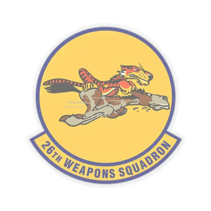 26th Weapons Squadron (U.S. Air Force) STICKER Vinyl Kiss-Cut Decal 4 Inch Transparent - The Sticker Space