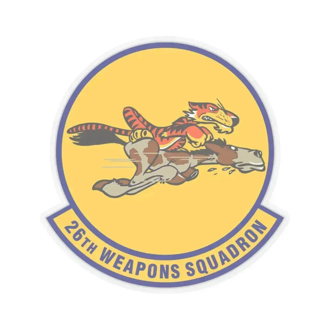 26th Weapons Squadron (U.S. Air Force) STICKER Vinyl Kiss-Cut Decal 6 Inch Transparent - The Sticker Space
