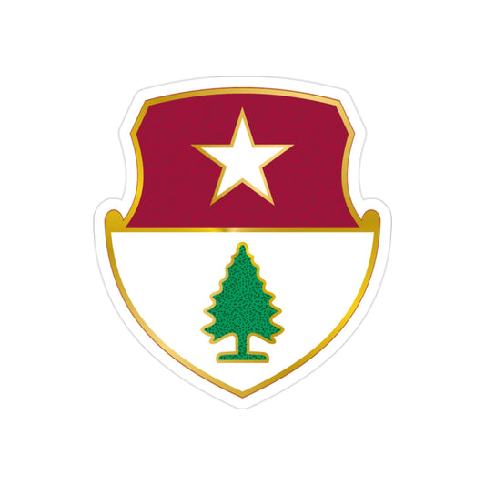 27 Antiaircraft Artillery Automatic Weapons Battalion (U.S. Army) REVERSE PRINT Transparent STICKER-2" × 2"-The Sticker Space