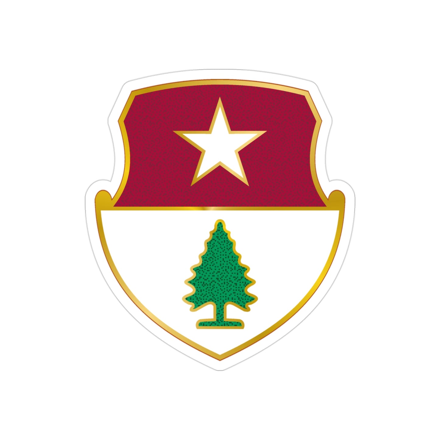 27 Antiaircraft Artillery Automatic Weapons Battalion (U.S. Army) REVERSE PRINT Transparent STICKER-3" × 3"-The Sticker Space