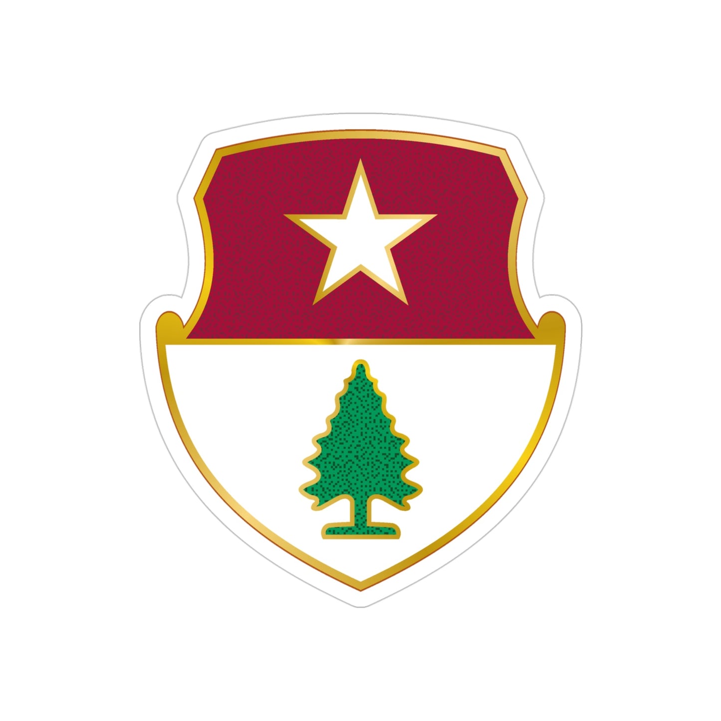 27 Antiaircraft Artillery Automatic Weapons Battalion (U.S. Army) REVERSE PRINT Transparent STICKER-4" × 4"-The Sticker Space