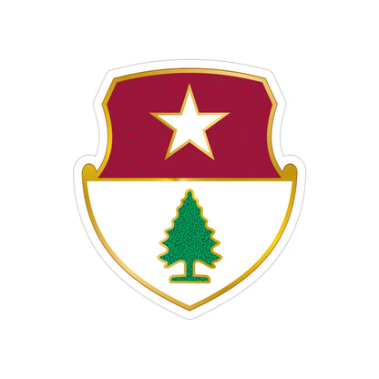 27 Antiaircraft Artillery Automatic Weapons Battalion (U.S. Army) REVERSE PRINT Transparent STICKER-4" × 4"-The Sticker Space