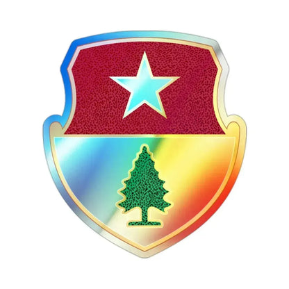 27 Antiaircraft Artillery Automatic Weapons Battalion (U.S. Army) Holographic STICKER Die-Cut Vinyl Decal 2 Inch Holographic - The Sticker Space
