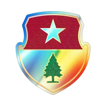 27 Antiaircraft Artillery Automatic Weapons Battalion (U.S. Army) Holographic STICKER Die-Cut Vinyl Decal 3 Inch Holographic - The Sticker Space