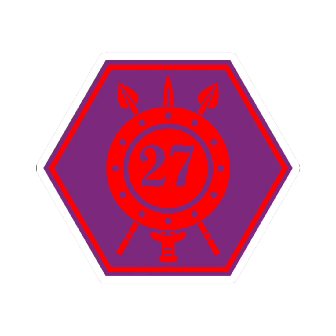 27 Infantry Battalion (Ireland) (Coat of Arms) STICKER Vinyl Kiss-Cut Decal 2 Inch White - The Sticker Space