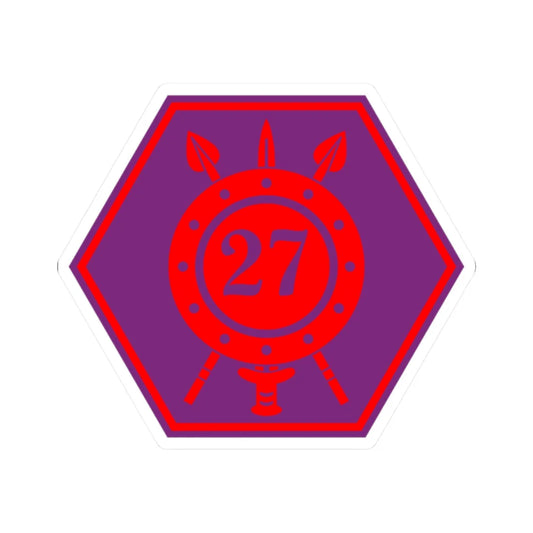 27 Infantry Battalion (Ireland) (Coat of Arms) STICKER Vinyl Kiss-Cut Decal 2 Inch White - The Sticker Space