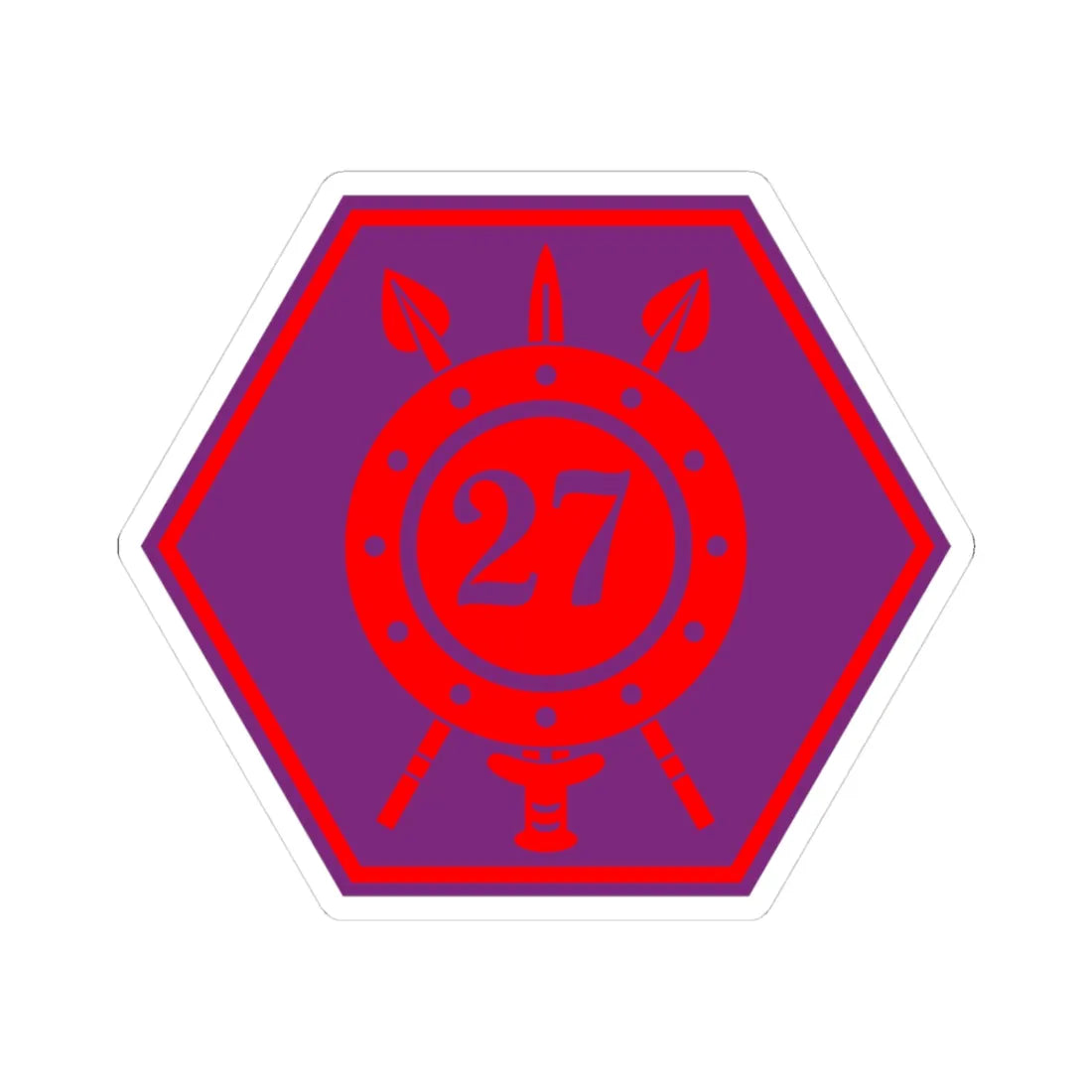 27 Infantry Battalion (Ireland) (Coat of Arms) STICKER Vinyl Kiss-Cut Decal 3 Inch White - The Sticker Space