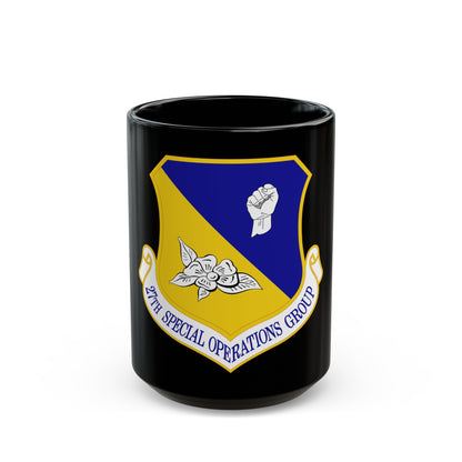 27 Special Operations Group AFSOC (U.S. Air Force) Black Coffee Mug-15oz-The Sticker Space