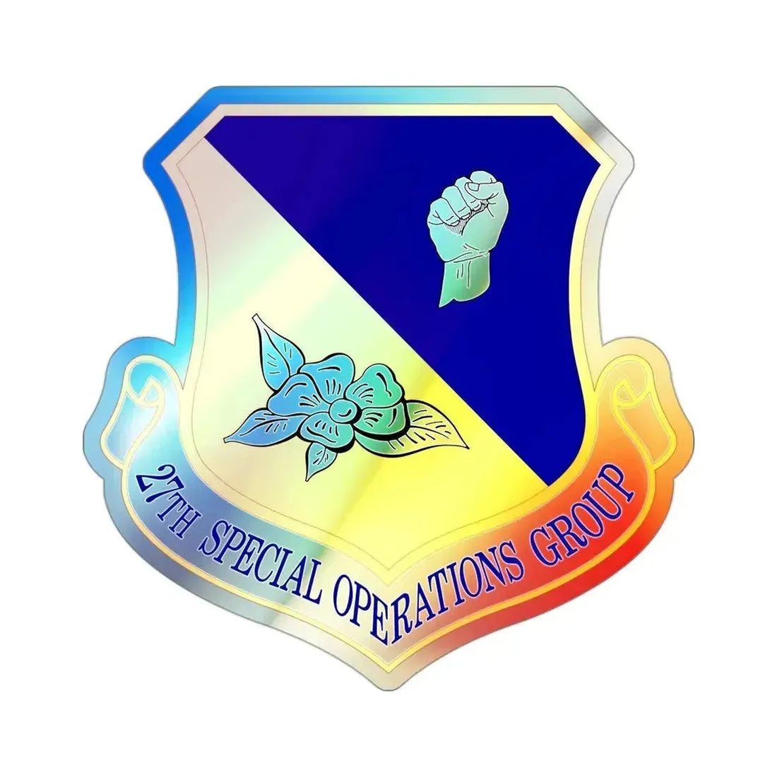 27 Special Operations Group AFSOC (U.S. Air Force) Holographic STICKER Die-Cut Vinyl Decal 3 Inch Holographic - The Sticker Space