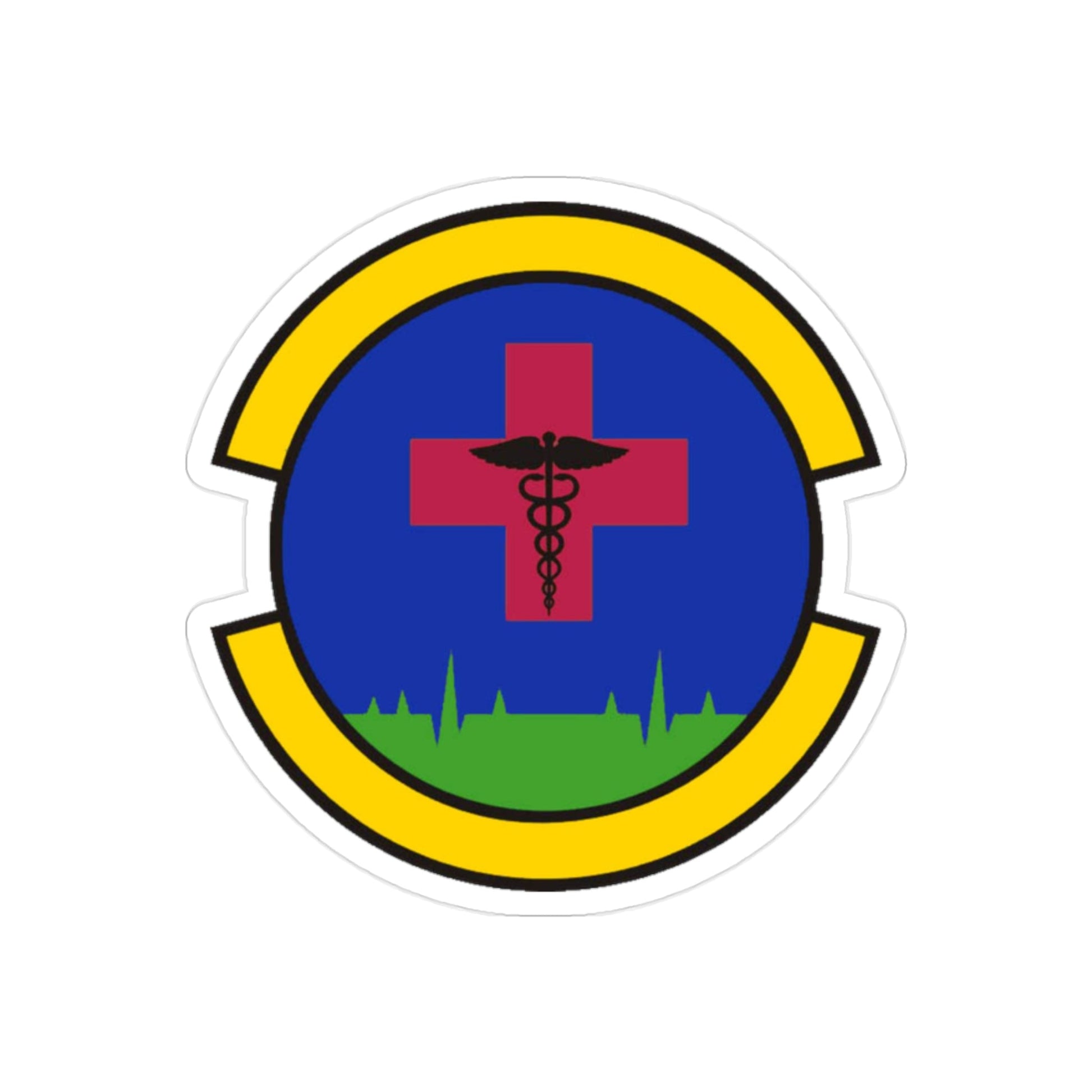 27 Special Operations Healthcare Operations Squadron AFSOC (U.S. Air Force) REVERSE PRINT Transparent STICKER-2" × 2"-The Sticker Space