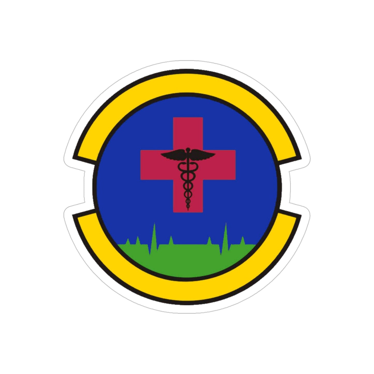 27 Special Operations Healthcare Operations Squadron AFSOC (U.S. Air Force) REVERSE PRINT Transparent STICKER-4" × 4"-The Sticker Space