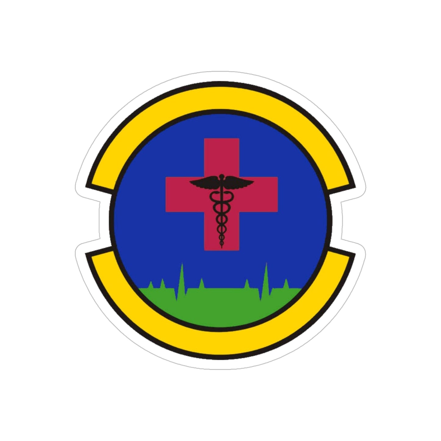 27 Special Operations Healthcare Operations Squadron AFSOC (U.S. Air Force) REVERSE PRINT Transparent STICKER-5" × 5"-The Sticker Space