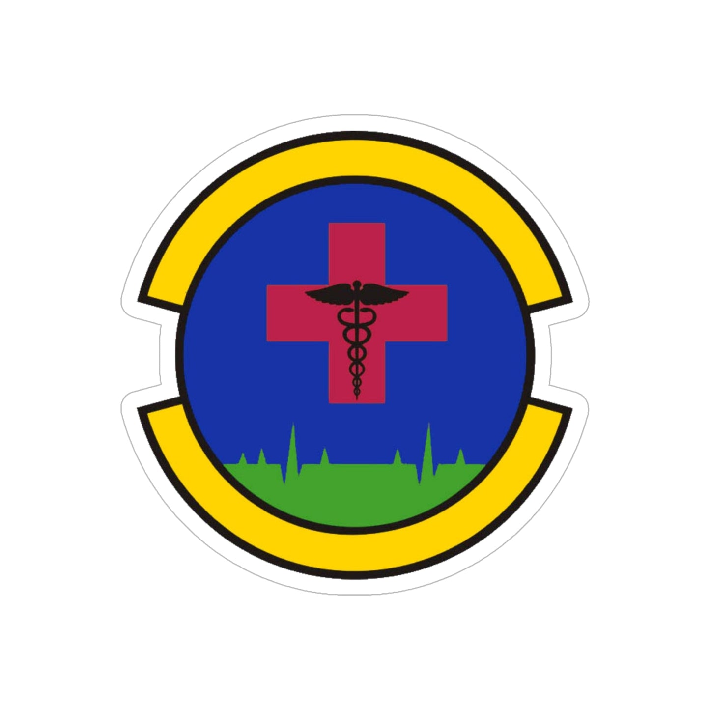 27 Special Operations Healthcare Operations Squadron AFSOC (U.S. Air Force) REVERSE PRINT Transparent STICKER-6" × 6"-The Sticker Space