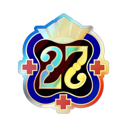 27 Surgical Hospital (U.S. Army) Holographic STICKER Die-Cut Vinyl Decal 4 Inch Holographic - The Sticker Space