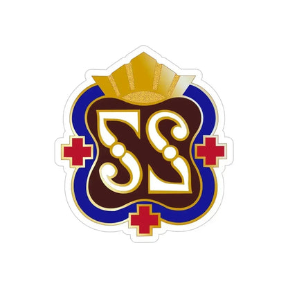 27 Surgical Hospital (U.S. Army) REVERSE PRINT Transparent Die-Cut STICKER 6 Inch Die-Cut Transparent - The Sticker Space