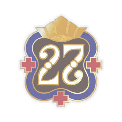 27 Surgical Hospital (U.S. Army) STICKER Vinyl Kiss-Cut Decal 3 Inch Transparent - The Sticker Space