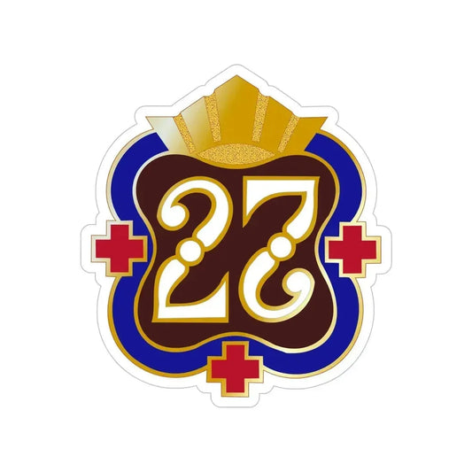 27 Surgical Hospital (U.S. Army) Transparent STICKER Die-Cut Vinyl Decal 6 Inch - The Sticker Space