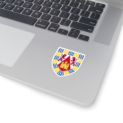 Arms of Henry II of Castile before his accession (Spain) (Coat of Arms) STICKER Vinyl Kiss-Cut Decal
