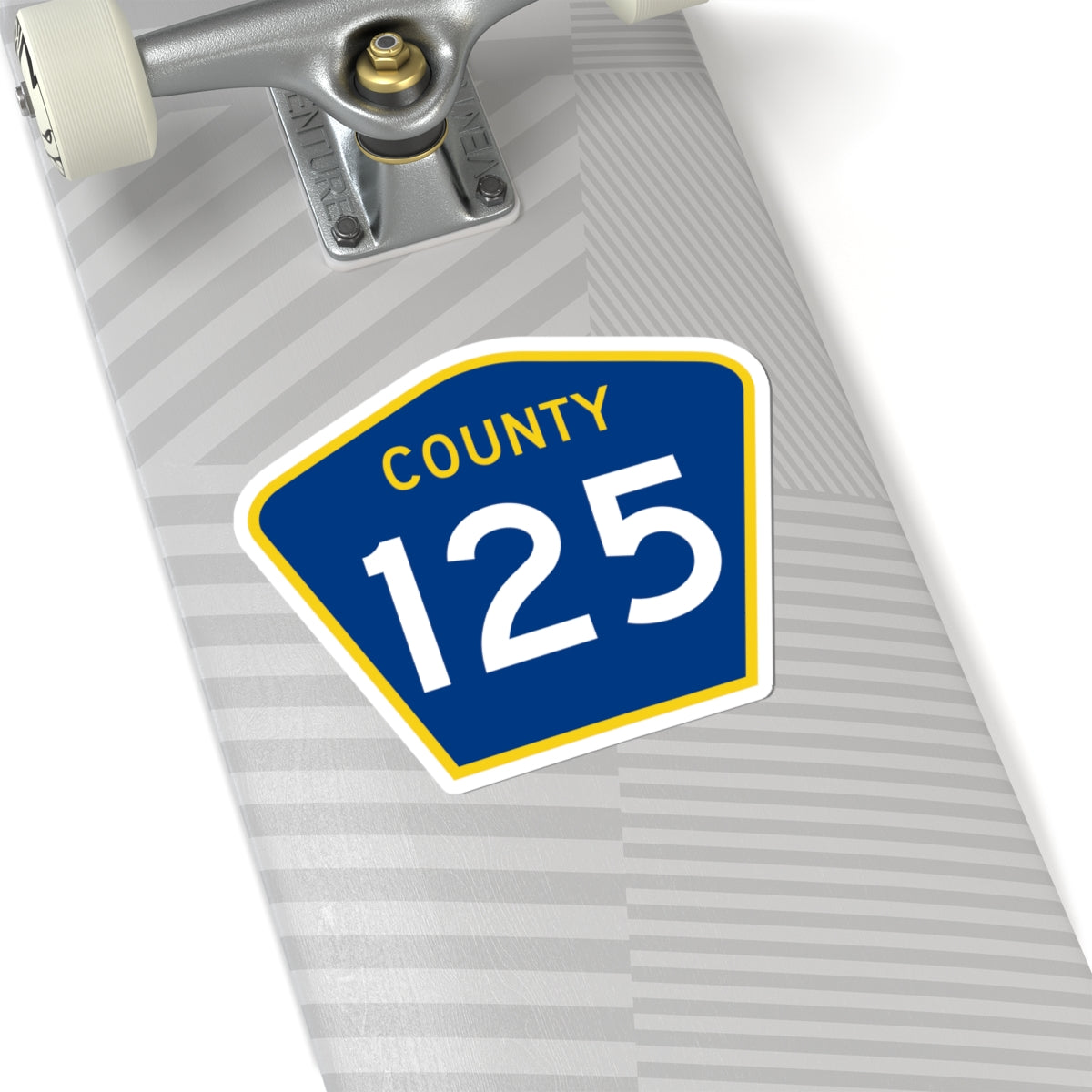 County 125 MN (Minnesota) (Road Sign) STICKER Vinyl Kiss-Cut Decal