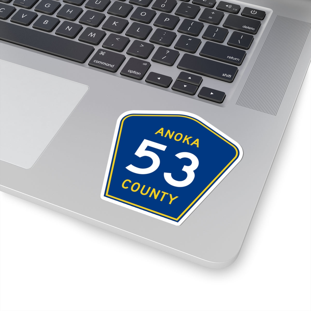 Anoka County 53 (Minnesota) (Road Sign) STICKER Vinyl Kiss-Cut Decal